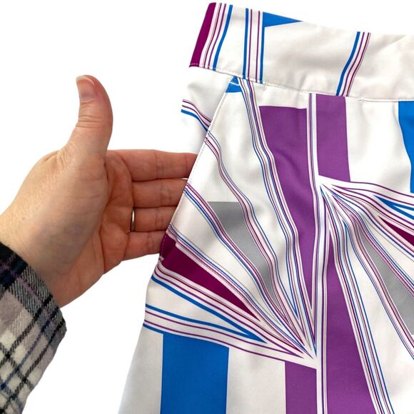 Adidas Skort Womens 12 White Tennis ClimaCool Pockets Gym Workout Athleisure - Picture 4 of 11